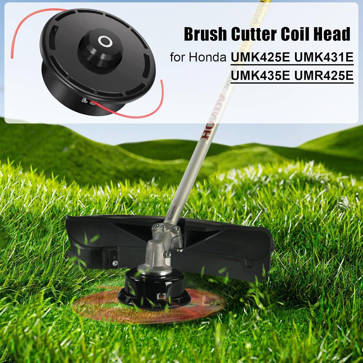 Tête de tondeuse - Pour Honda UMK425E UMK431E UMK435E UMR425E UMK431 UMT431 UMK425 UMK435 UMK422 GX25 GX35 - 1 pièce-Lytech - Image 2