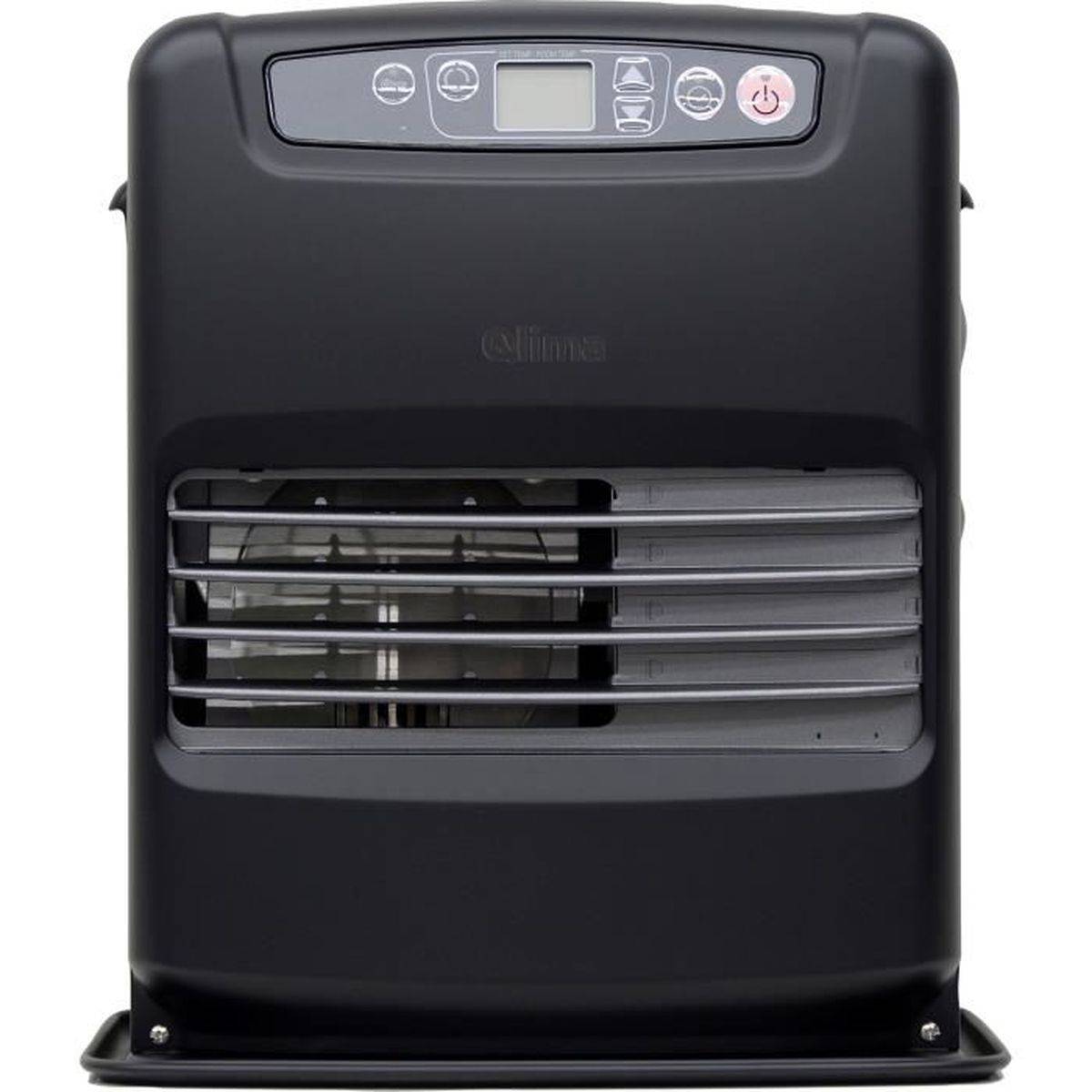 Poêle à pétrole électronique SRE 2626 C 2500 W, programmable 5 L, LCD et détecteur CO2 - Qlima
