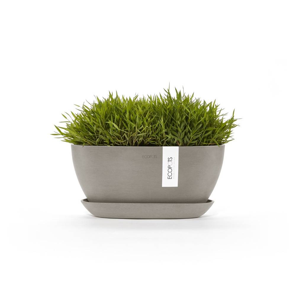 Ecopots - Pot Ovale Sofia 30 + Soucoupe - 30 x 13 x H. 13,9 cm - 2,7 L ECOPOTS - Imagen 1