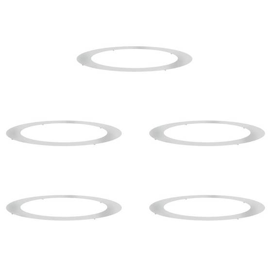 Entourage d'Arbre Plat Acier Galvanisé pour Jardin Protection Parterre Ø120 cm Gris - ComfortXL Outdoor Living - Image 2