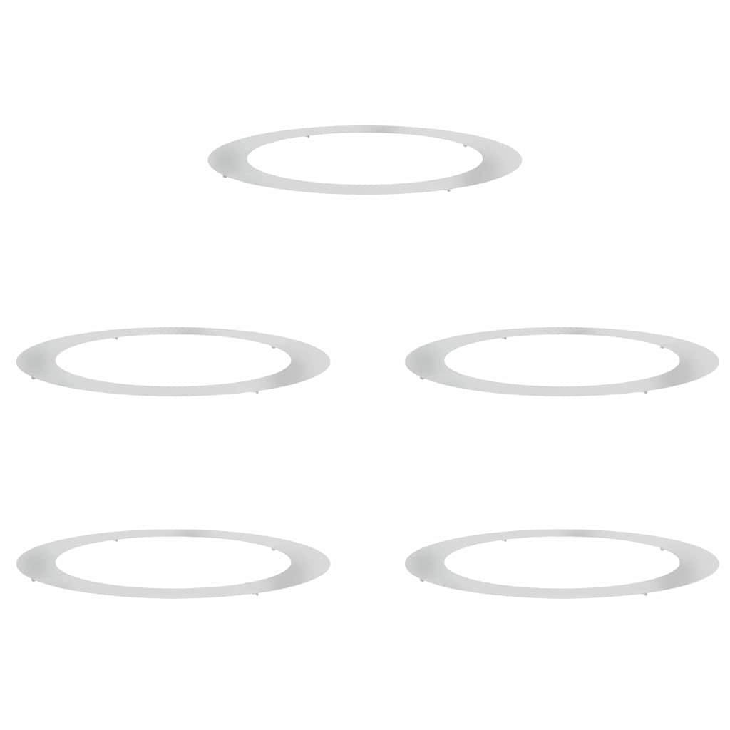 Entourage d'Arbre Plat Acier Galvanisé pour Jardin Protection Parterre Ø120 cm Gris - ComfortXL Outdoor Living - Image 2
