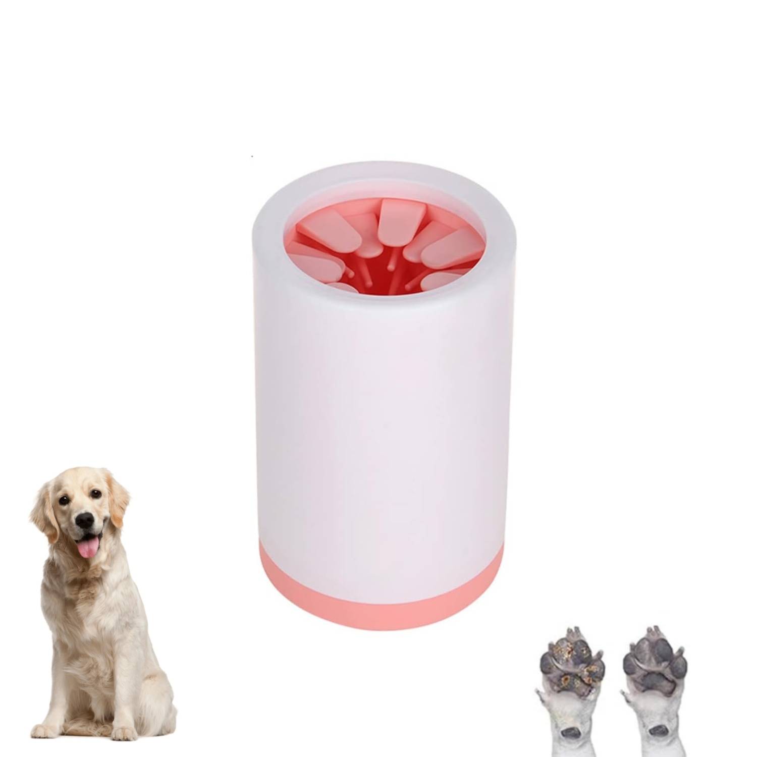 DtopbuyAge - Lave-Pattes pour Chats/Chiens - Nettoyage Rapide rose DtopbuyAge - Image 1