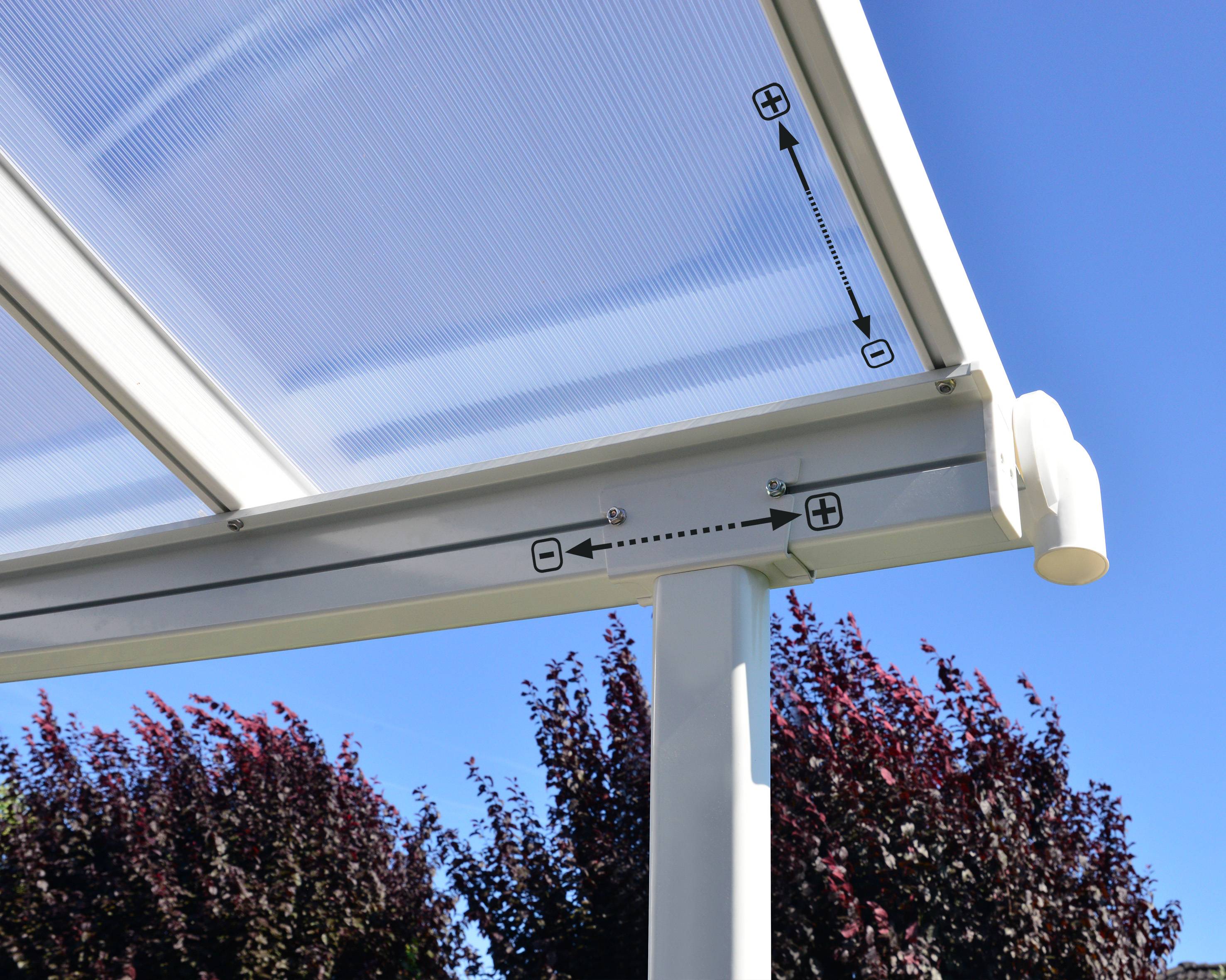 Canopia - Canopia Pergola Sierra 2,2X4,5 Blanche - Imagen 3