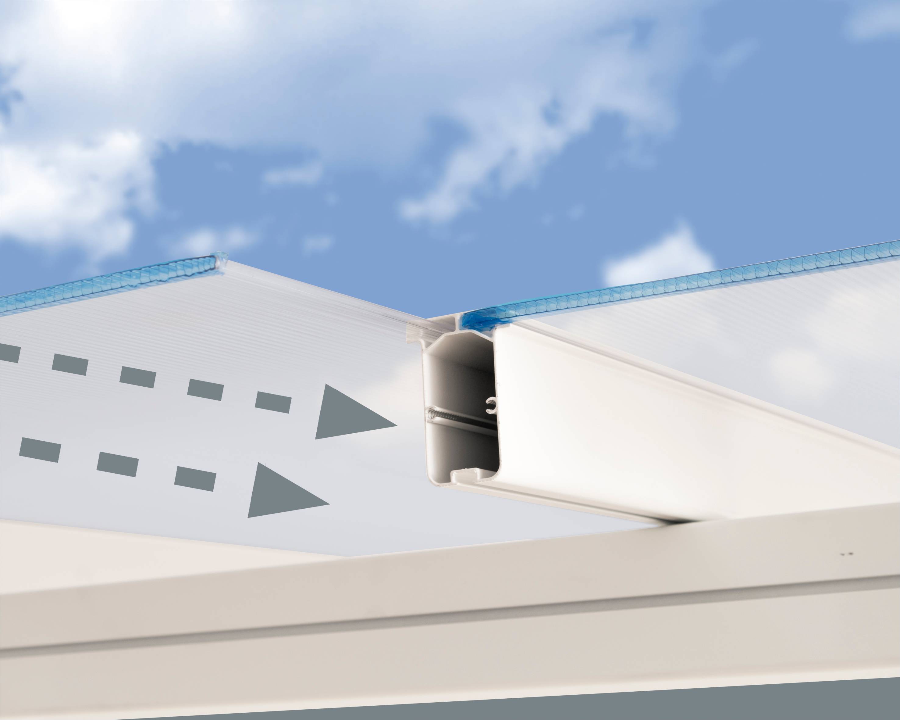 Canopia - Canopia Pergola Sierra 2,2X4,5 Blanche - Imagen 2