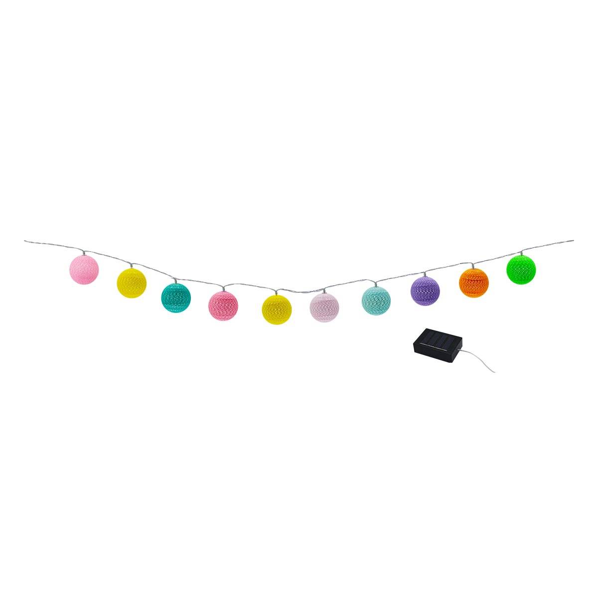 Lumisky - Guirlande solaire MIMY COLORS 10 boules coton 3.8M - Imagen 4