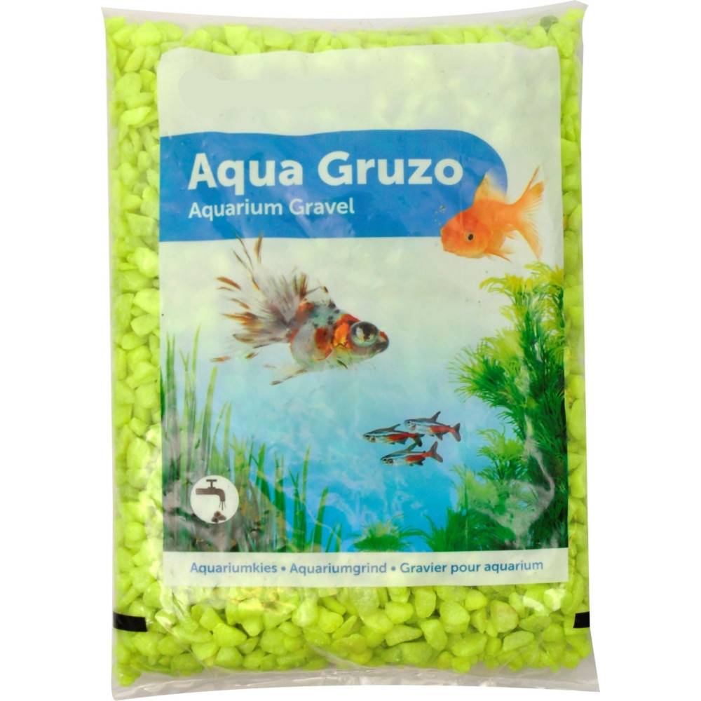 animallparadise - Gravier Neon jaune 1 kg pour aquarium. - Imagen 1