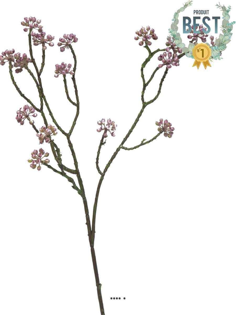 Artificielles - Minis fleurs colorées artificielles en branche, H 58 cm Lavande - BEST - couleur: Lavande - Imagen 1