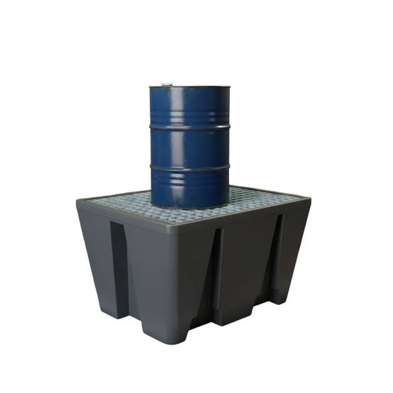 Bac de rétention pehd 240l eco pour 1 fût-plast'up rotomoulage - Image 1