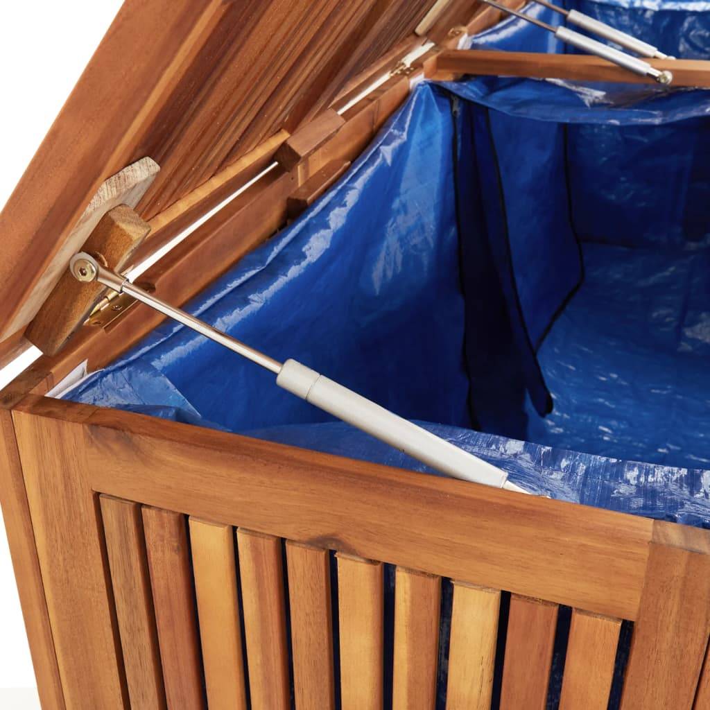 Helloshop26 - Coffre boîte meuble de jardin rangement 200 x 80 x 75 cm bois massif d'acacia - Imagen 5