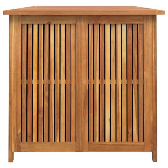 Helloshop26 - Coffre boîte meuble de jardin rangement 200 x 80 x 75 cm bois massif d'acacia - Imagen 4