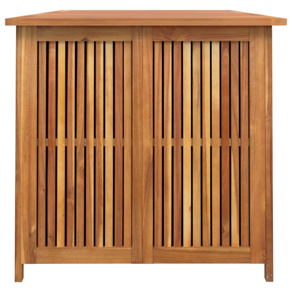 Helloshop26 - Coffre boîte meuble de jardin rangement 200 x 80 x 75 cm bois massif d'acacia - Imagen 4