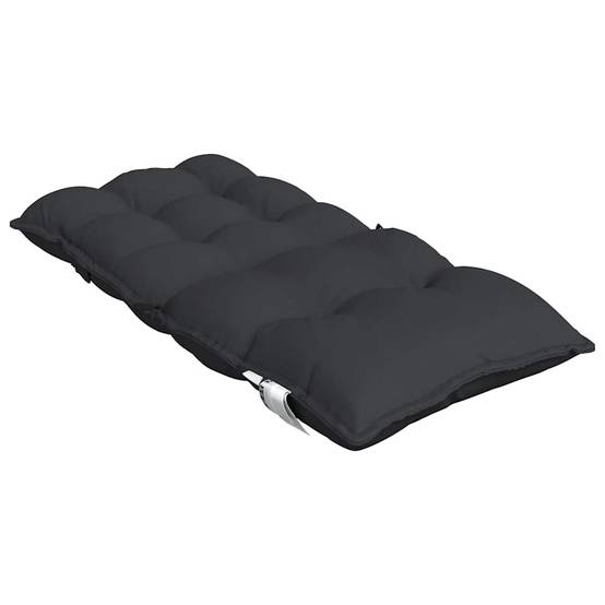 Coussins de chaise à dossier bas tissu oxford noir 100 x 50 x 7 cm, poids:3.2kg - PANGIVO - Image 6