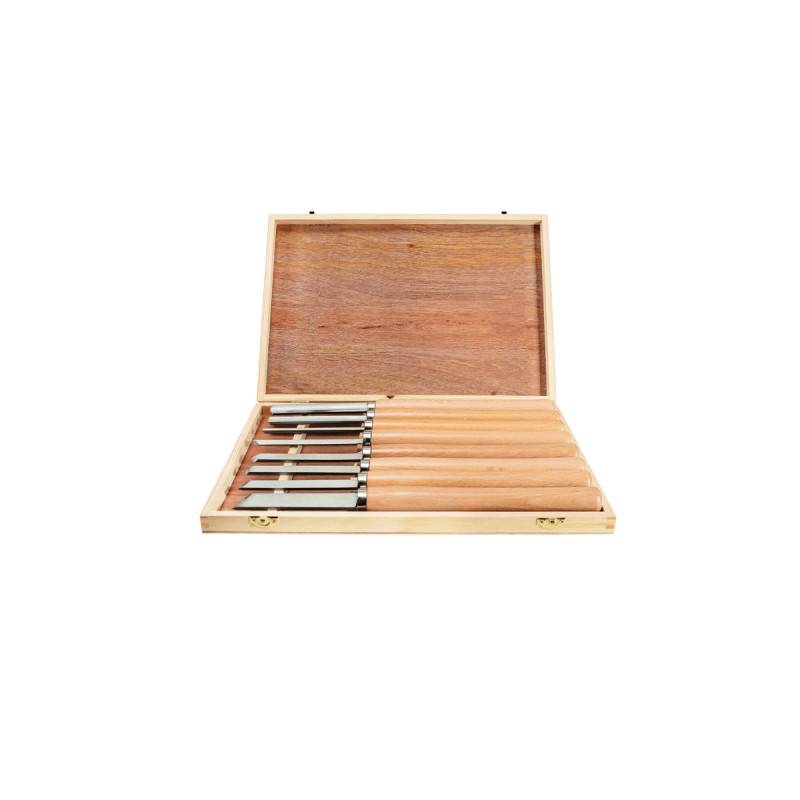 Scheppach - Jeu d'outils de tournage Scheppach - 8 pcs - 7902301601 - Imagen 2