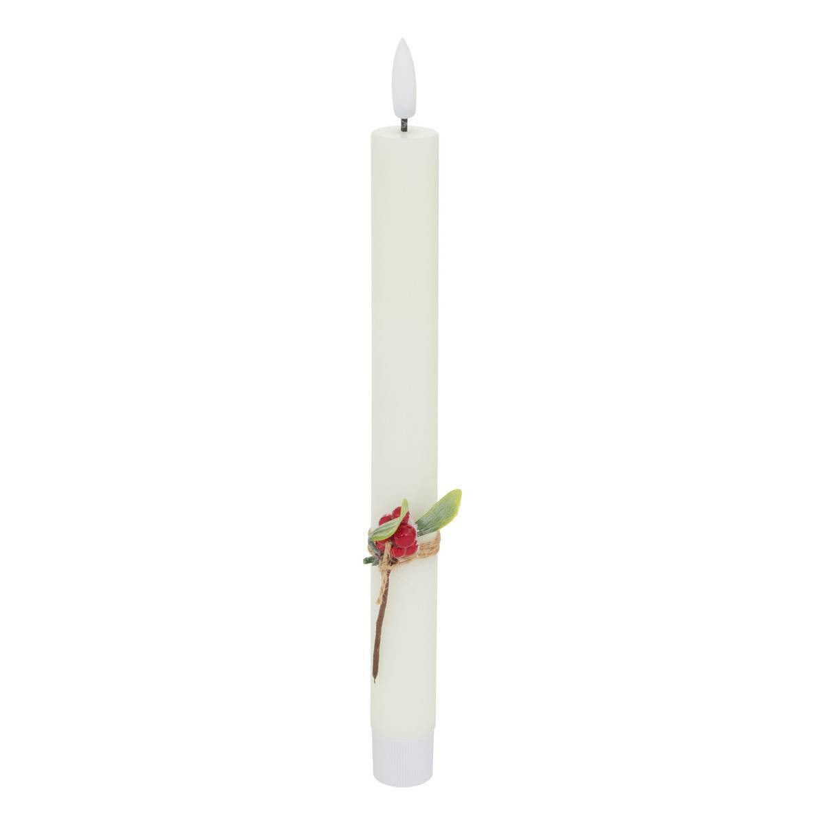 Atmosphera - Lot de 2 bougies LED Lupa bâton blanc - Atmosphera Créateur d'intérieur - Image 5