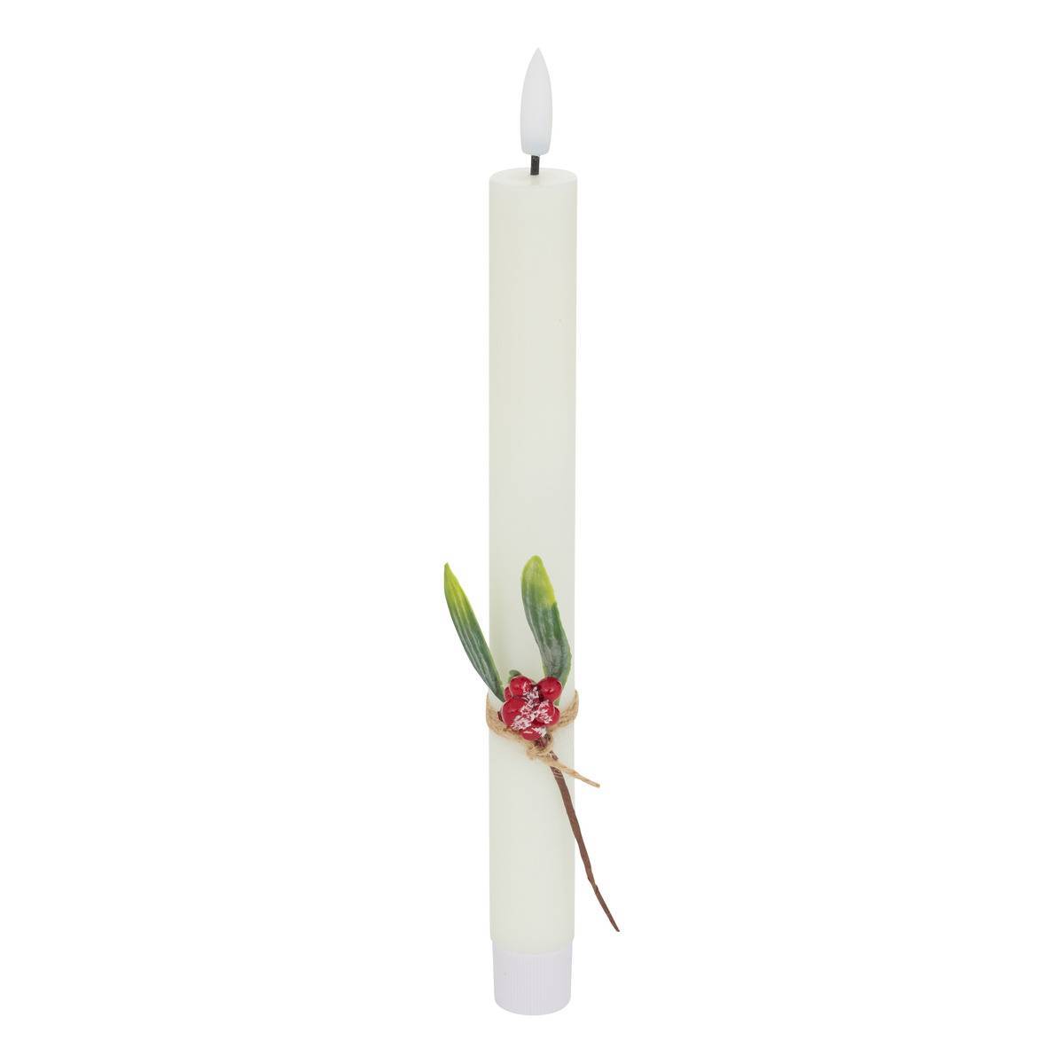Atmosphera - Lot de 2 bougies LED Lupa bâton blanc - Atmosphera Créateur d'intérieur - Image 3