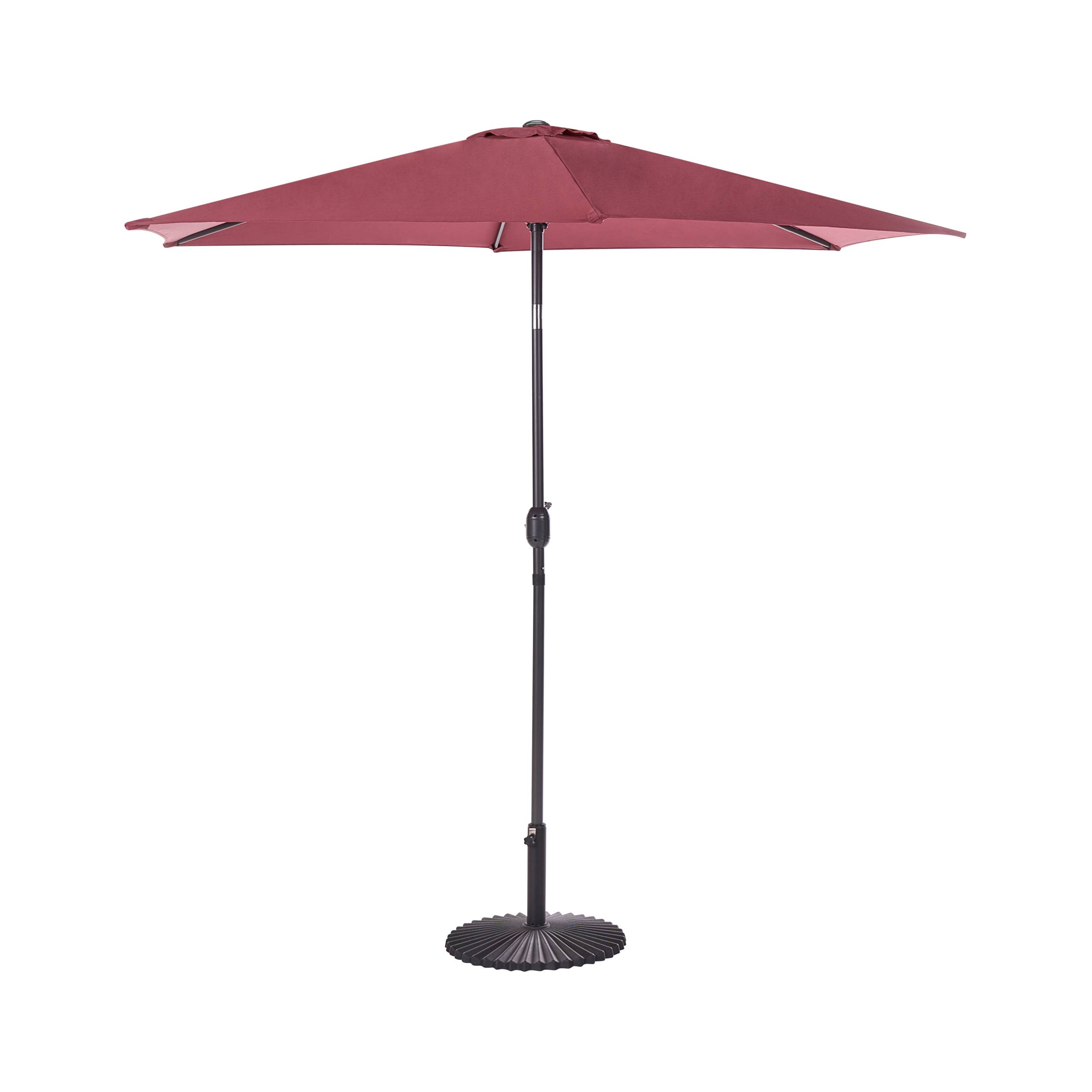 Beliani - Parasol droit Tissu Rouge Bordeaux VARESE - Beliani - Imagen 2