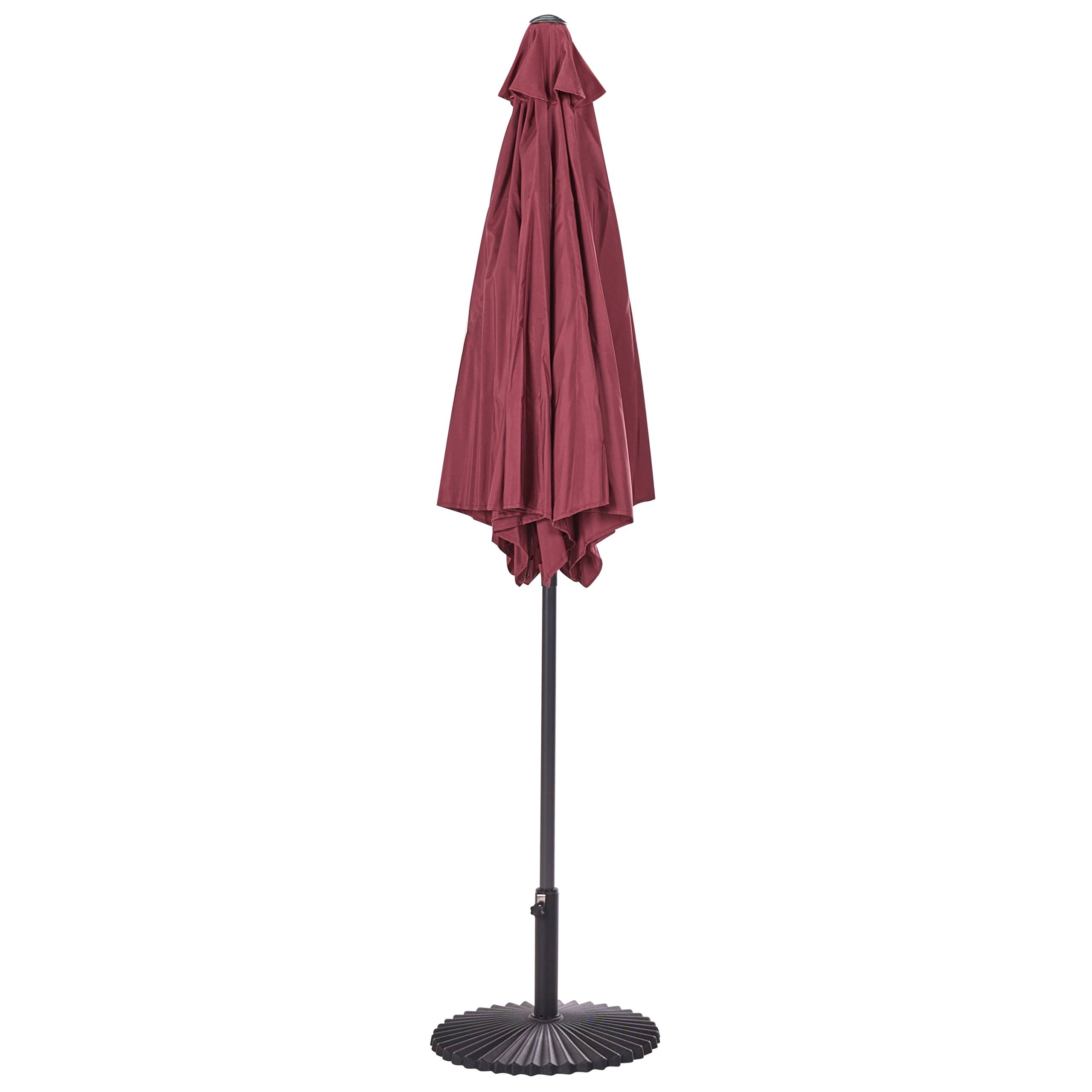 Beliani - Parasol droit Tissu Rouge Bordeaux VARESE - Beliani - Imagen 4