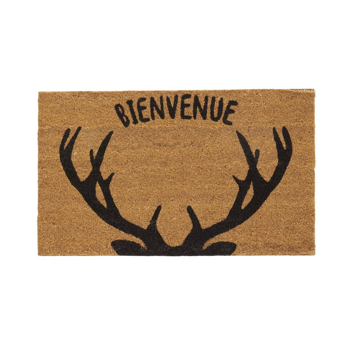 Aubry Gaspard - Paillasson coco intérieur extérieur 75 x 45 cm Bois de cerfs bienvenue - Imagen 1