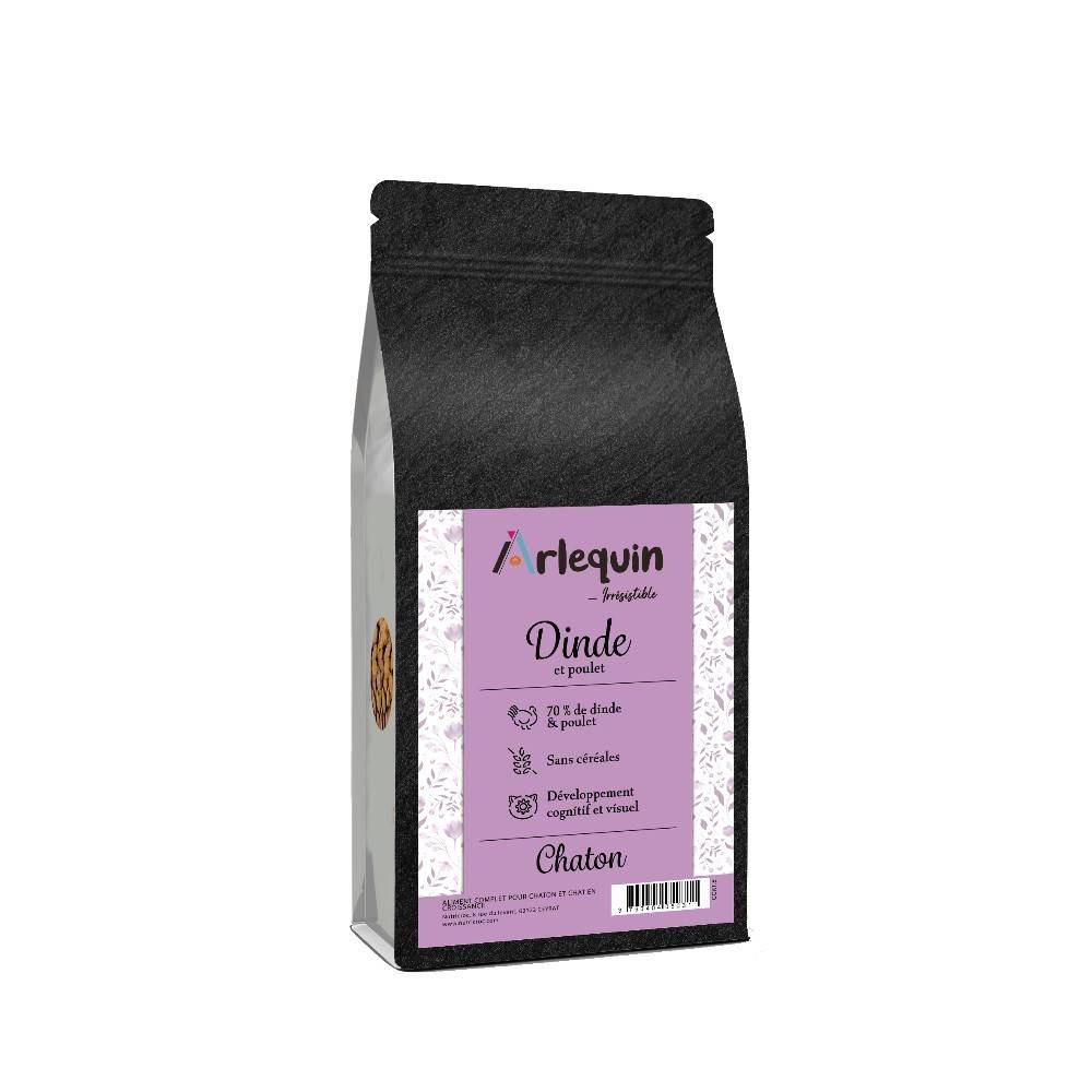 CROQUETTE CHATON SUPERFOOD ARLEQUIN IRRESISTIBLE DINDE POULET 1.5 kg