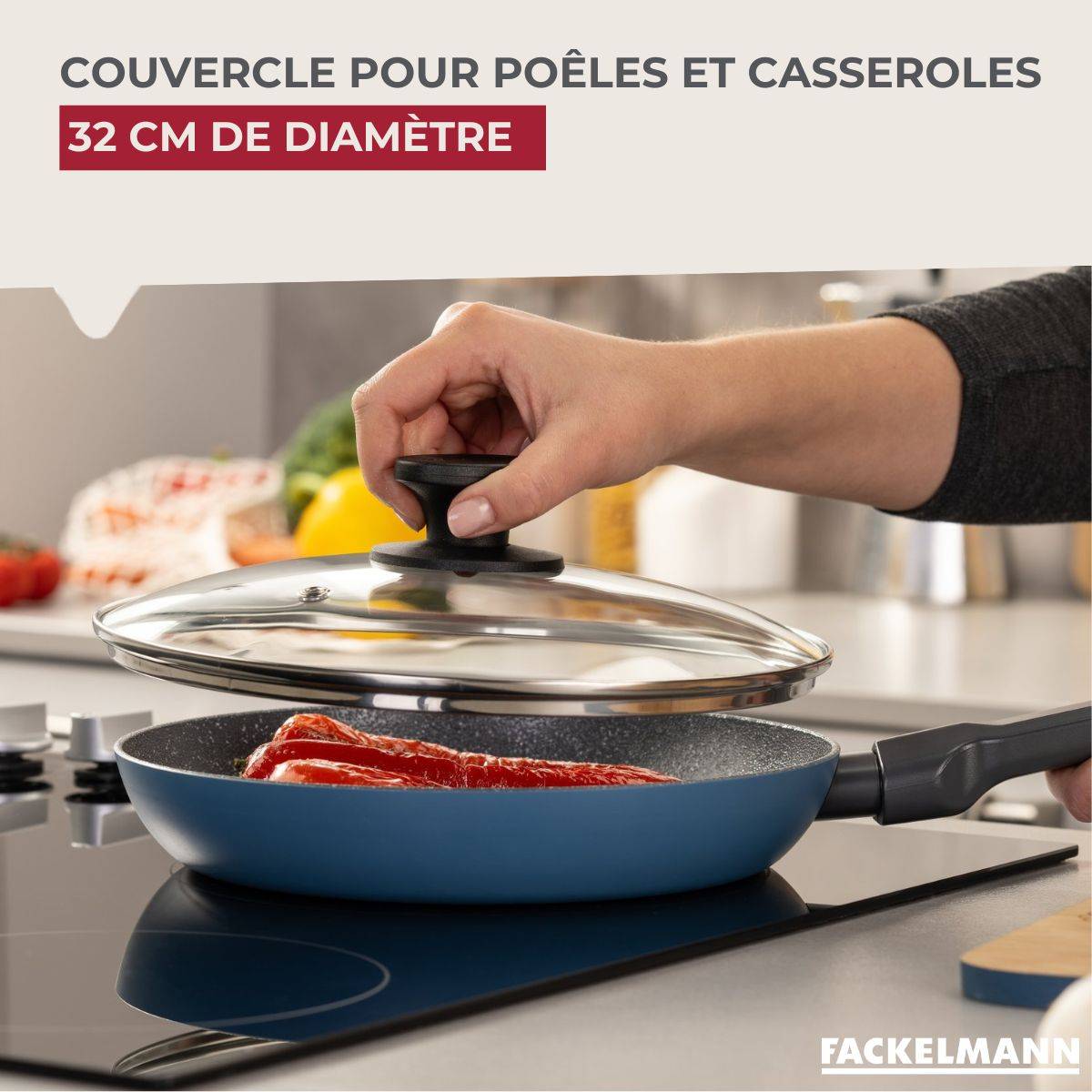 Couvercle de cuisson en verre 32 cm Fackelmann - Image 2