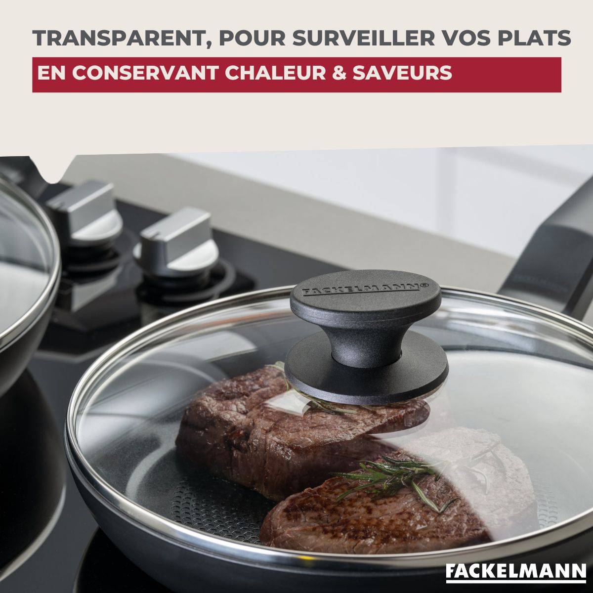 Couvercle de cuisson en verre 32 cm Fackelmann - Image 4