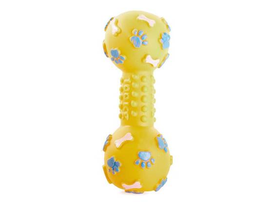 Objet pour chien couineur chew rubber dumbbell bone - Image 4