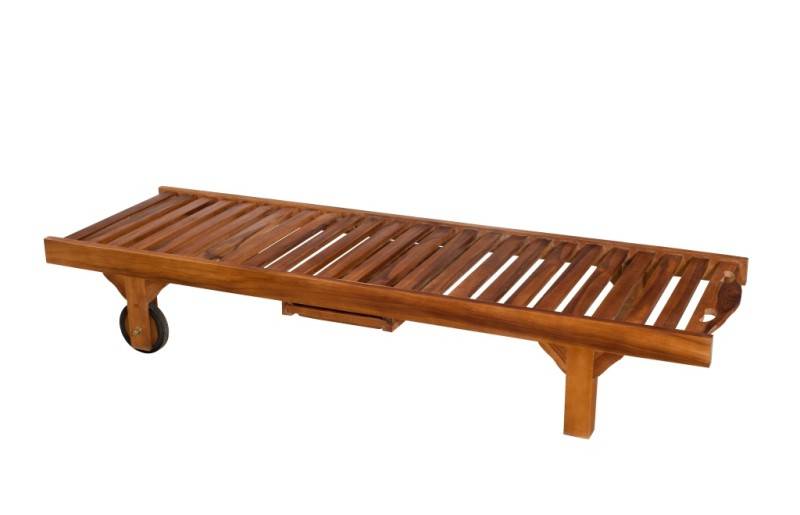 Macabane - MAEVA - Bain de soleil en bois Teck huilé - Imagen 3