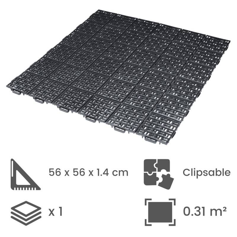 Dalle clipsable Jardin/Piscine/ SPA - Vert foncé 56 x 56 cm - ArtPlast - Imagen 2