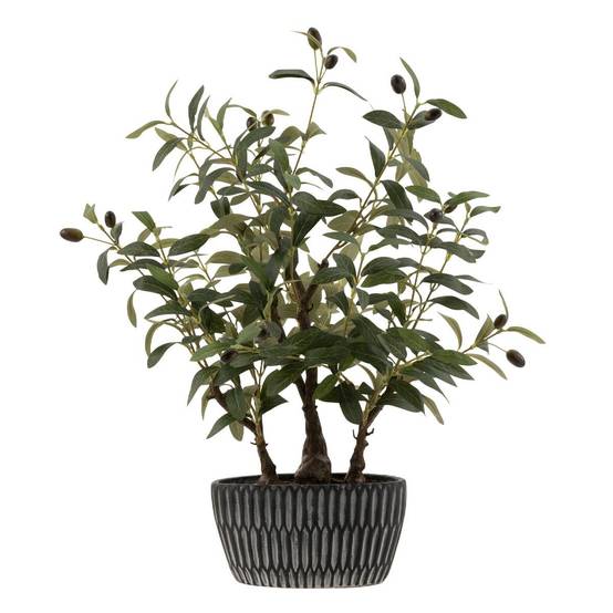 Arbre Artificiel en Pot "Olivier" 60cm Vert - Image 1
