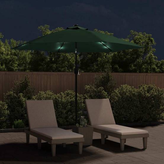 PANGIVO - Parasol déporté polyester et acier vert 300 x 300 x 225 cm - PANGIVO - Image 3