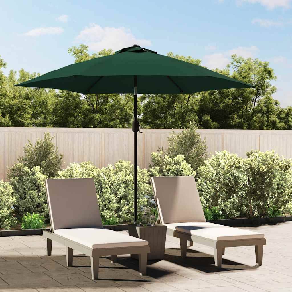 PANGIVO - Parasol déporté polyester et acier vert 300 x 300 x 225 cm - PANGIVO - Image 1