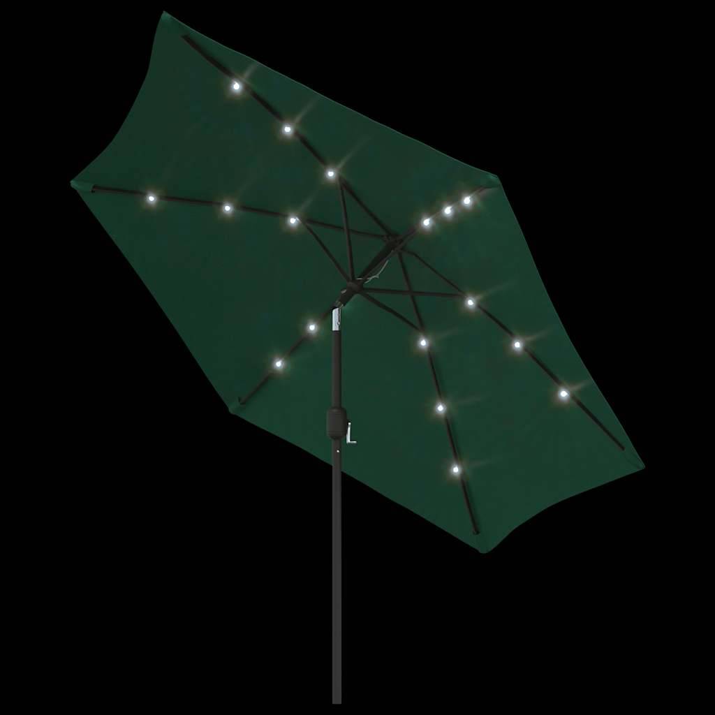 PANGIVO - Parasol déporté polyester et acier vert 300 x 300 x 225 cm - PANGIVO - Image 5