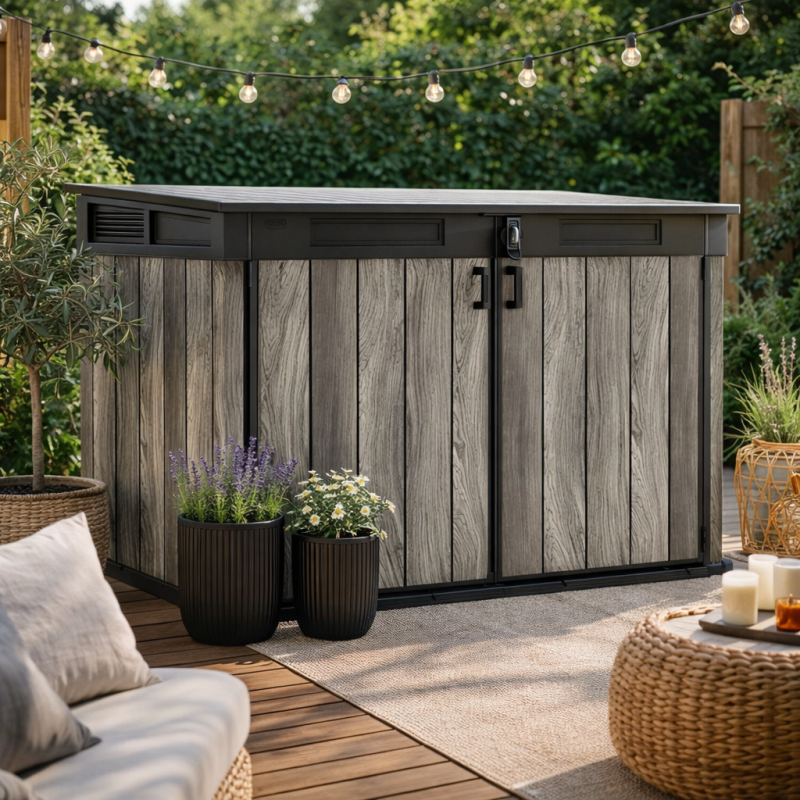 Keter - Coffre jardin résine Keter Signature 2020 L – gris