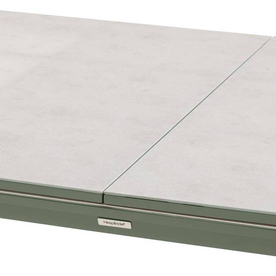 Hesperide - Table de jardin extensible "Pulpy" vert laurier & gris granite 12 places en aluminium verre et céramique Hespéride - Image 4