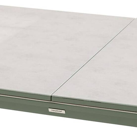 Hesperide - Table de jardin extensible "Pulpy" vert laurier & gris granite 12 places en aluminium verre et céramique Hespéride - Image 6