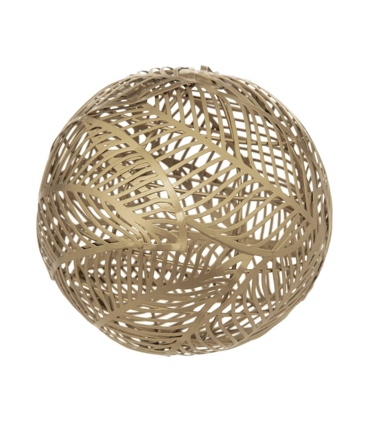 Atmosphera - Boule déco en Métal Doré D 14 cm - Imagen 1