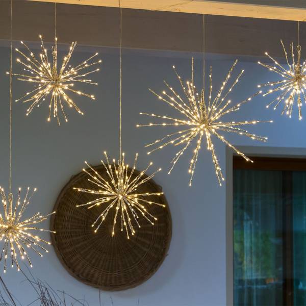 Lotti - Boule lumineuse à branche flash 40 CM 120 LED blanc chaud argentée Lotti - Imagen 10