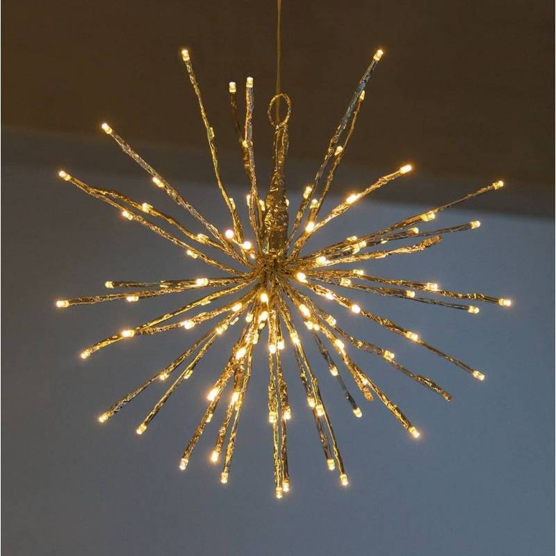Lotti - Boule lumineuse à branche flash 40 CM 120 LED blanc chaud argentée Lotti - Imagen 8