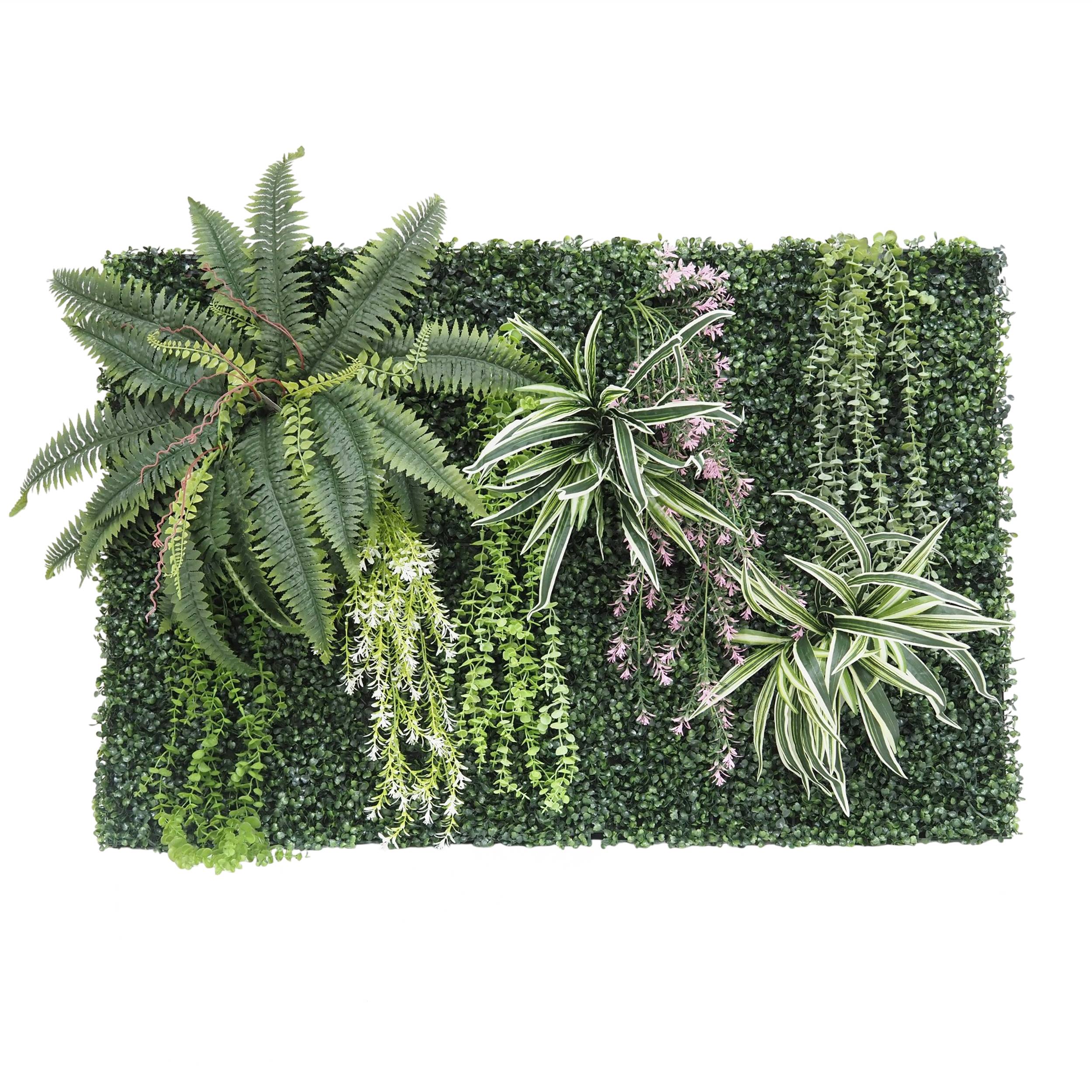 Mur végétal artificiel en kit DIY 120x80cm N 3 - Image 1