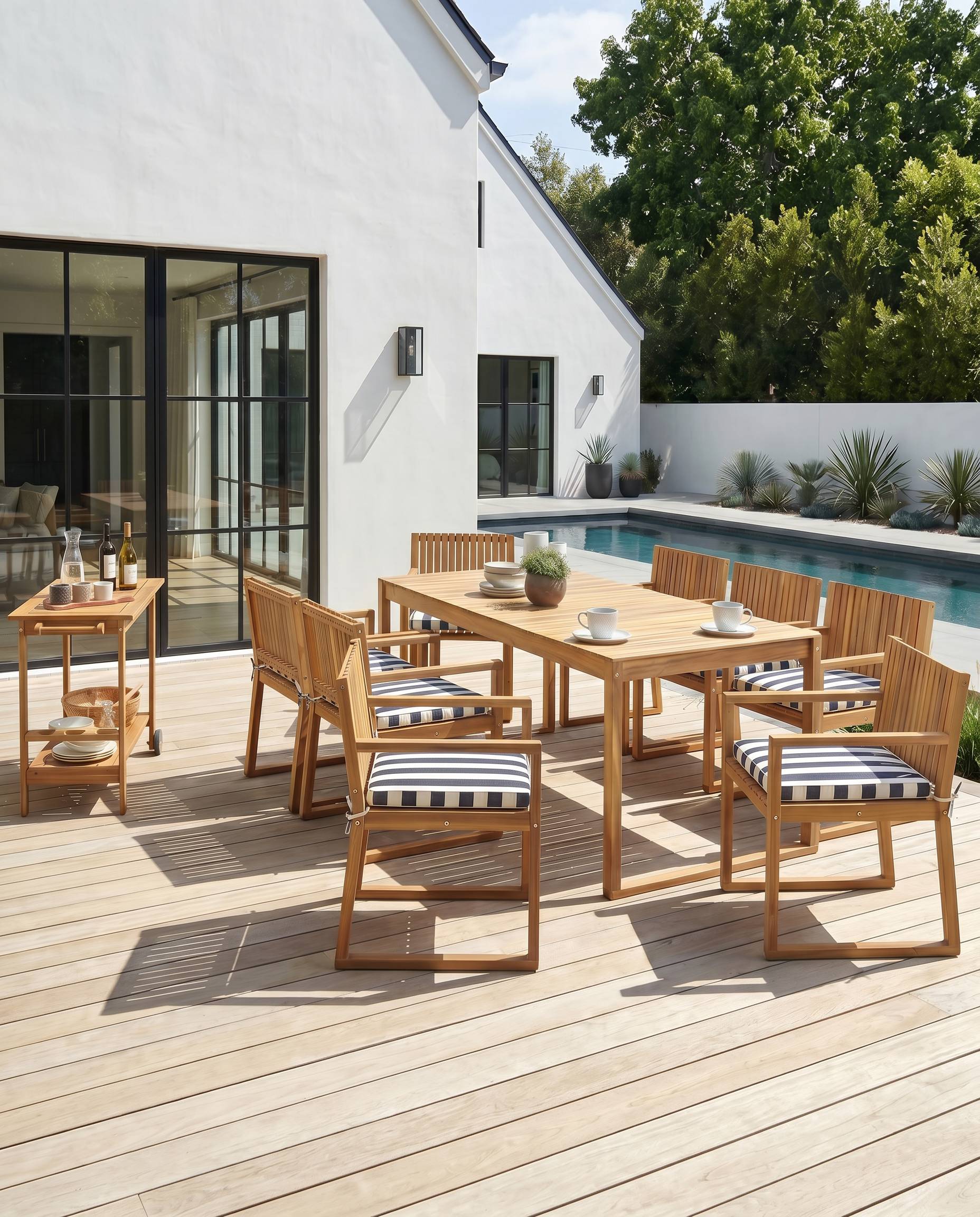 Beliani - Chaise de jardin Bois d'acacia certifié Bleu marine SASSARI II - Beliani - Imagen 1