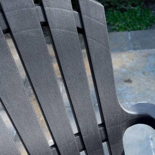 Wilsa Garden - Fauteuil Adirondack de Jardin en Résine Empilable Anthracite - Imagen 7