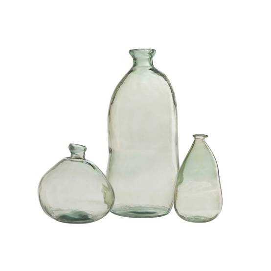 J-Line - Vase dame jeanne haut en verre vert 33x33x73 cm - J-Line - Image 2