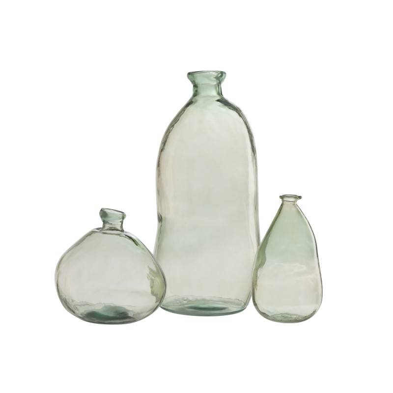 J-Line - Vase dame jeanne haut en verre vert 33x33x73 cm - J-Line - Image 2