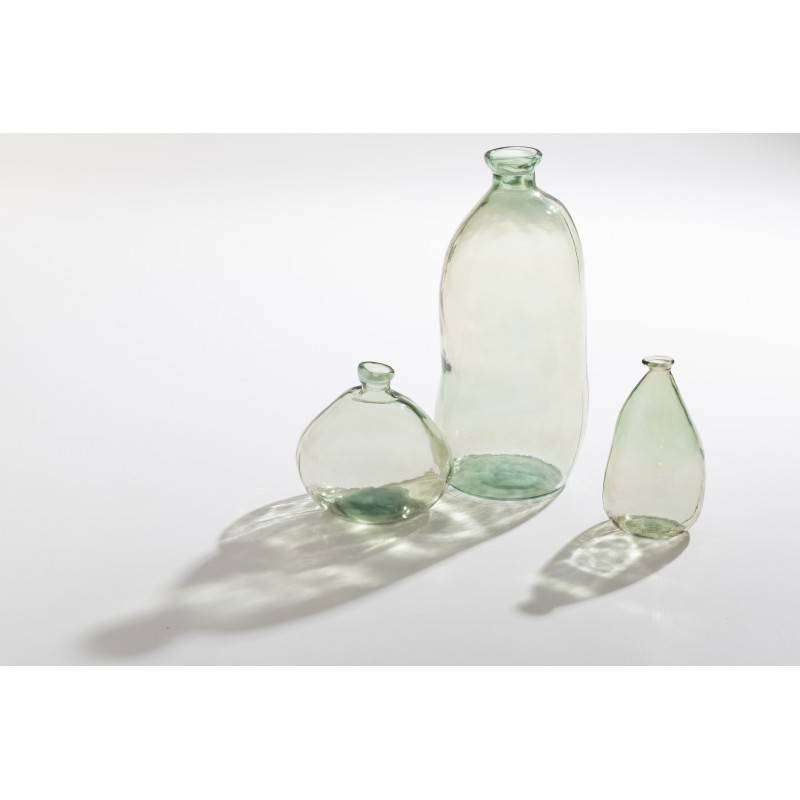 J-Line - Vase dame jeanne haut en verre vert 33x33x73 cm - J-Line - Image 3