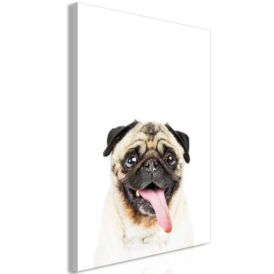 Tableau Imprimé "Pug" 60 x 90 cm - Image 1