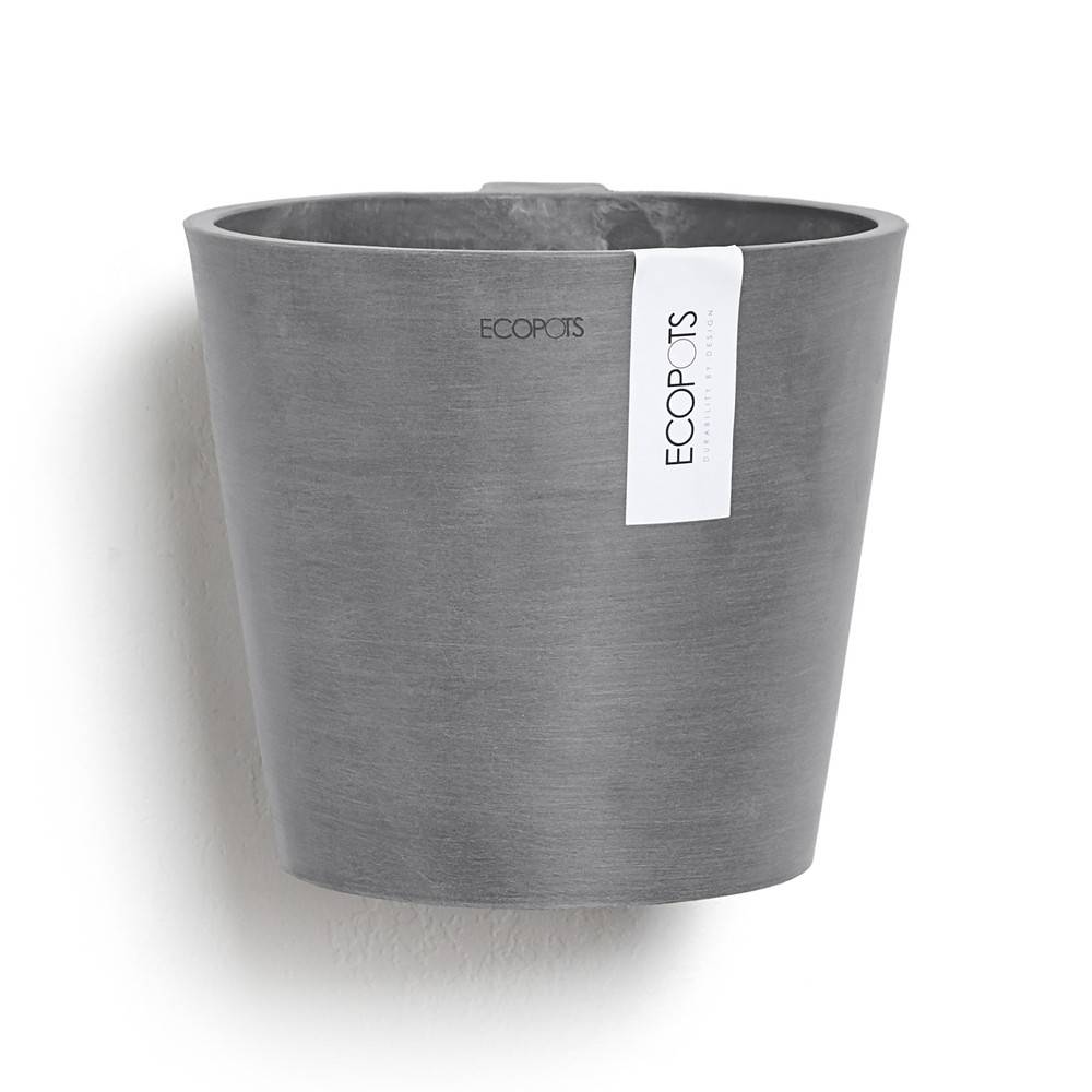 Ecopots - Pot suspension mural Amsterdam Wall Gris - Ø 20 x H. 17,5 cm - 4 L ECOPOTS - Imagen 1