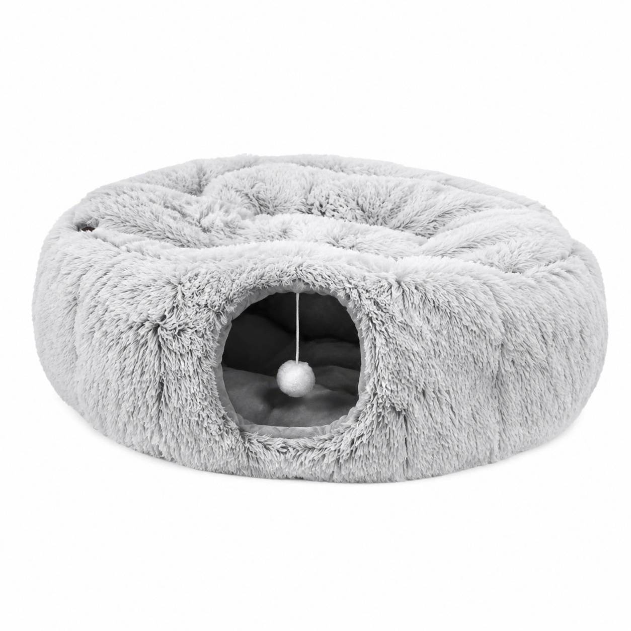 Tunnel à Chat Pelucheux Doux Extensible Connectable Pour Activité Physique - Image 1