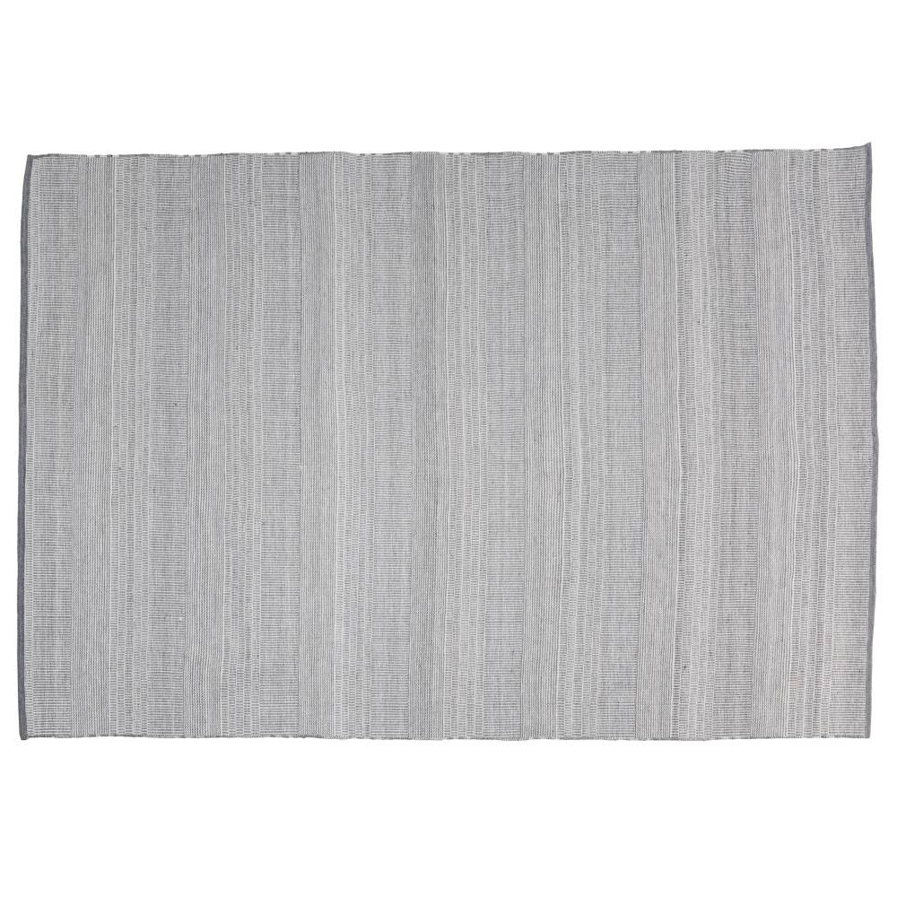 Macabane - QUENTIN - Tapis d'extérieur rectangulaire 160x230cm gris/blanc - Imagen 1