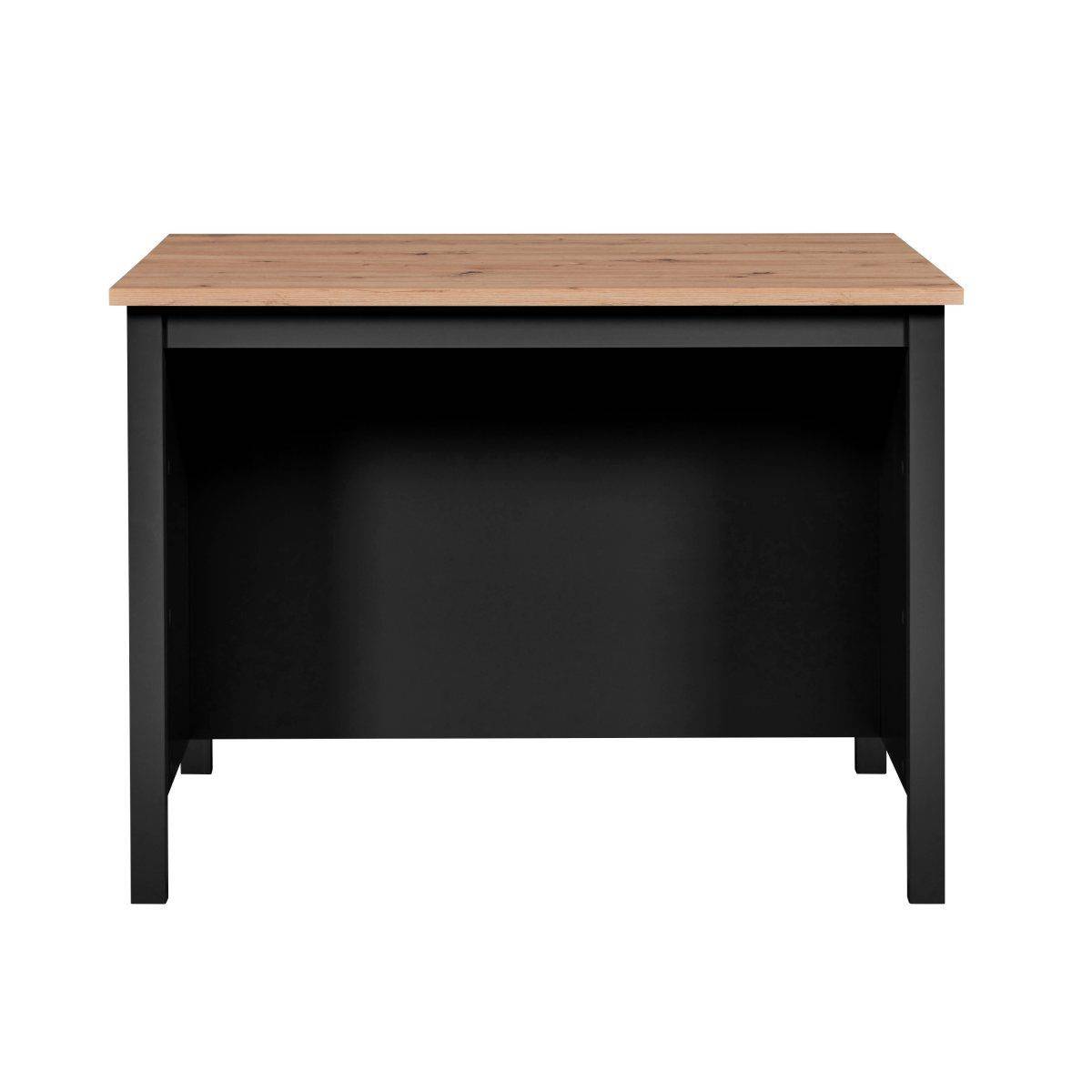 Ilot de Cuisine "Melina" 124cm Noir & Chêne - Image 2