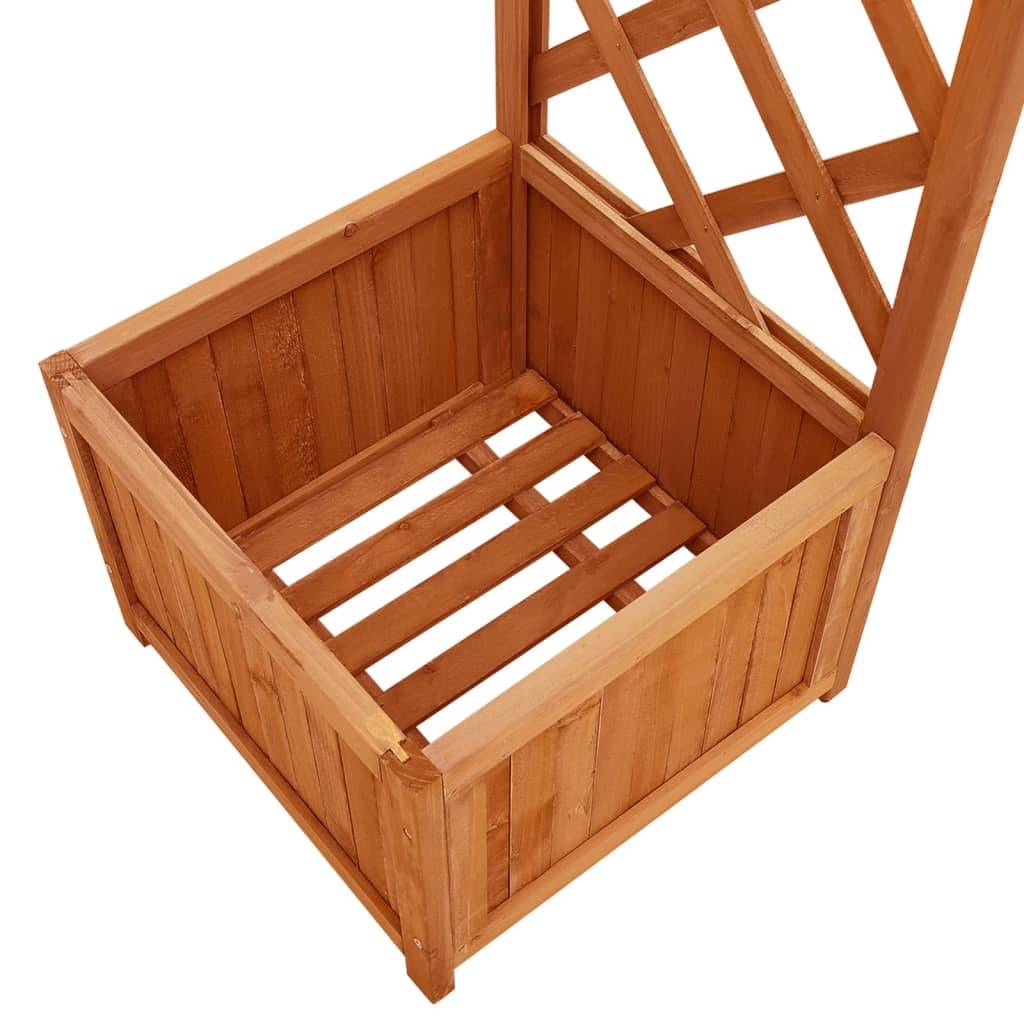 Pergola de jardin, arche de jardin avec jardinière Bois pin massif - Image 4